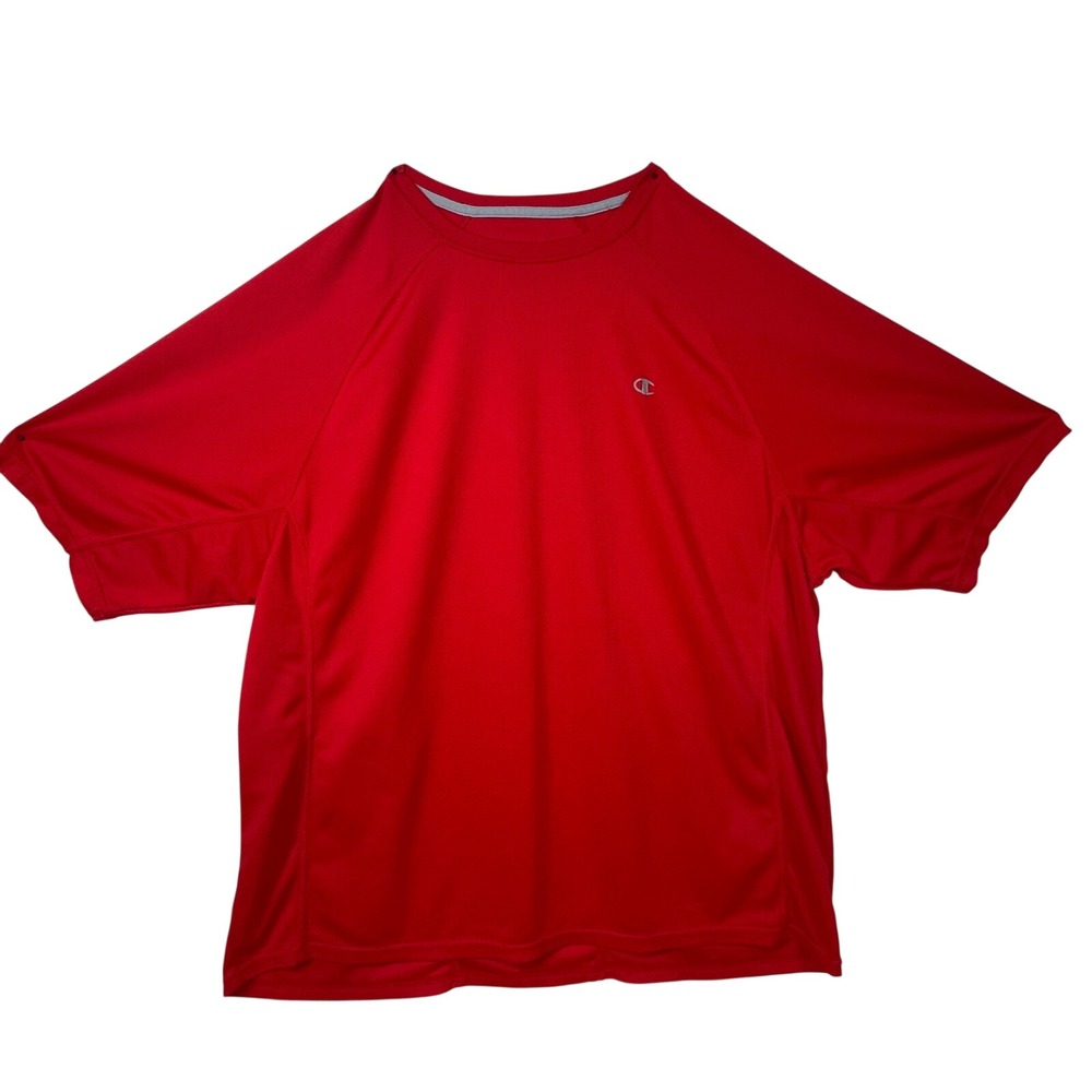 Champion Double Dry Red Training T-Shirt Men's 2XL‎ Short Sleeve Gym Activewear
